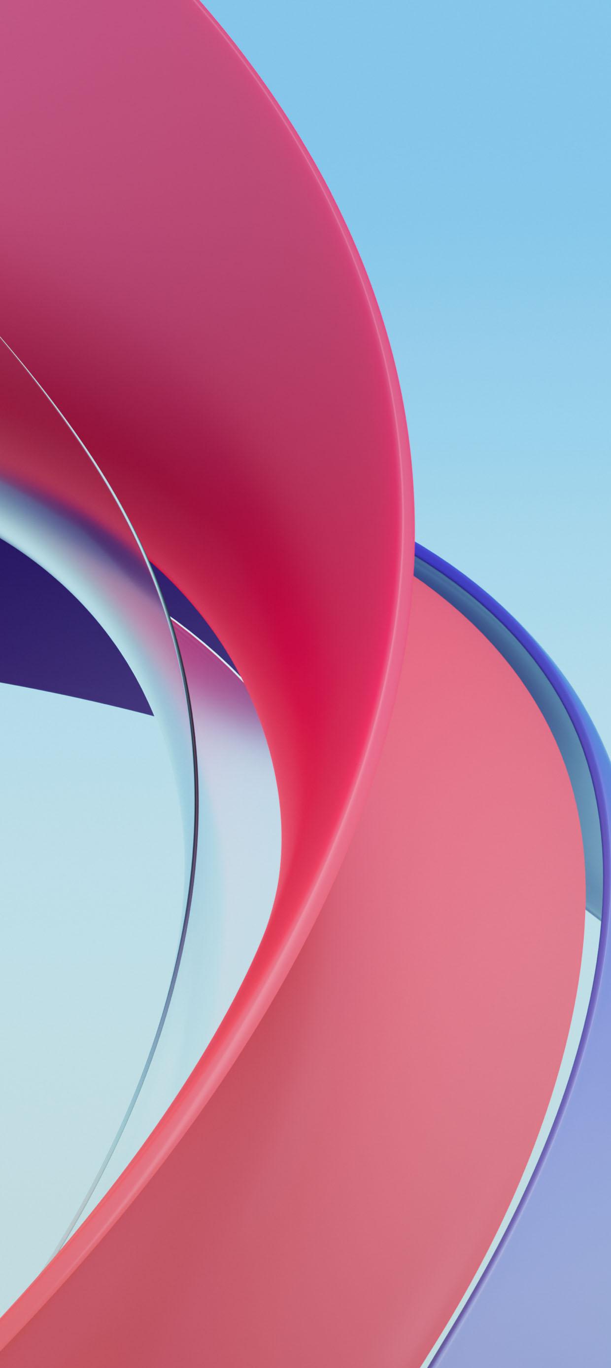 عکس زمینه Realme GT Neo 5 طرح پیچی رنگی پس زمینه