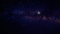 عکس زمینه ماه و ستاره
