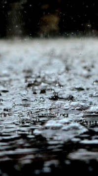 عکس زمینه قطرات باران روی زمین